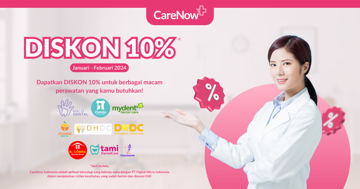 Diskon 10% Bersama CareNow di Awal Tahun